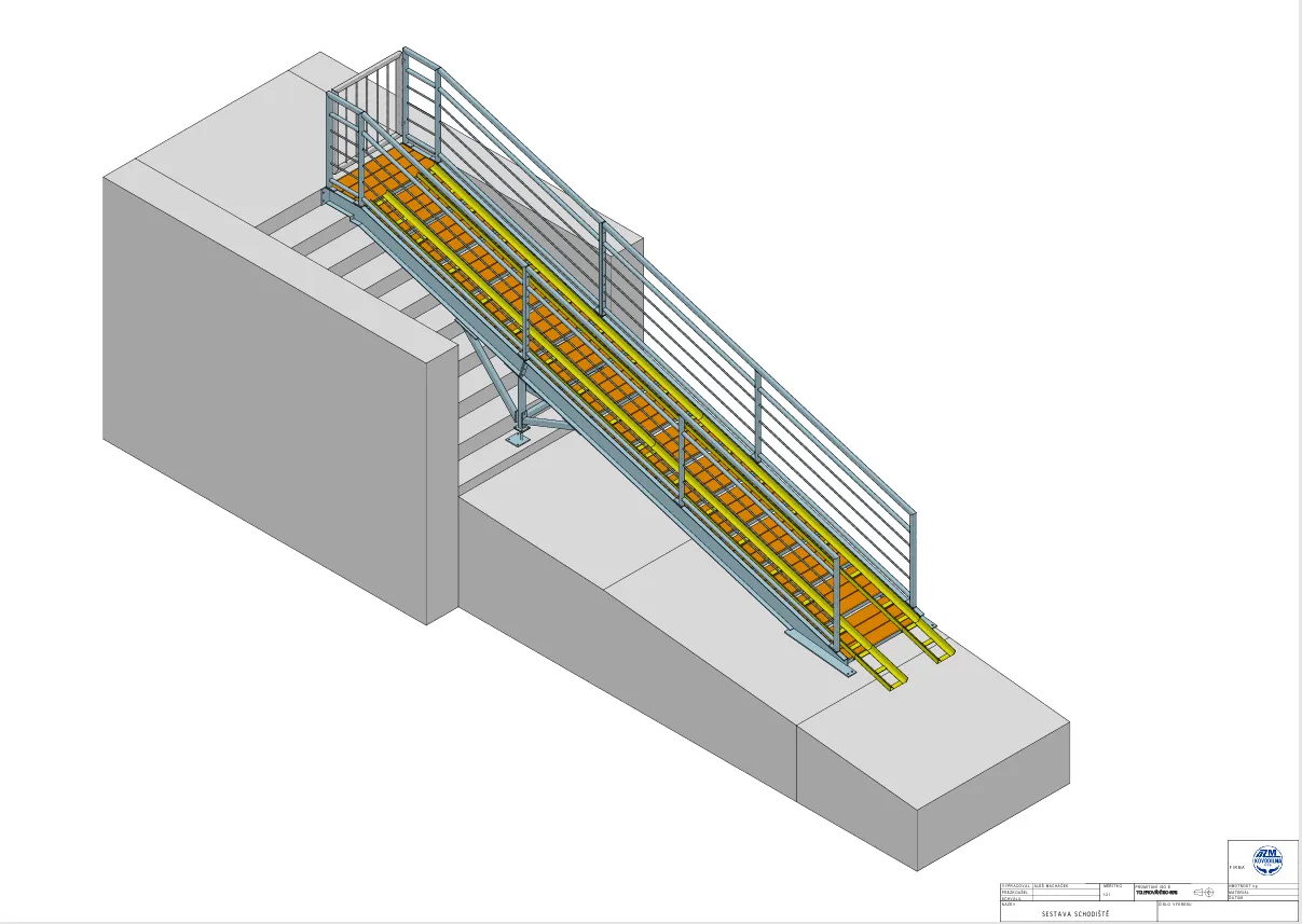 3D CAD návrh — AZM KOVODÍLNA