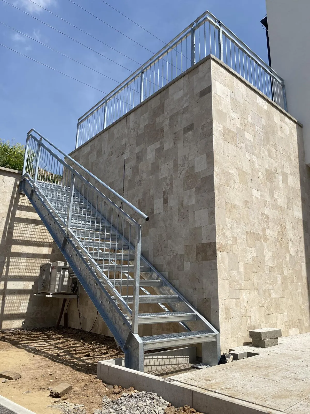 Venkovní ocelové schodiště, Předměřice nad Labem — Schodiště, Předměřice nad Labem