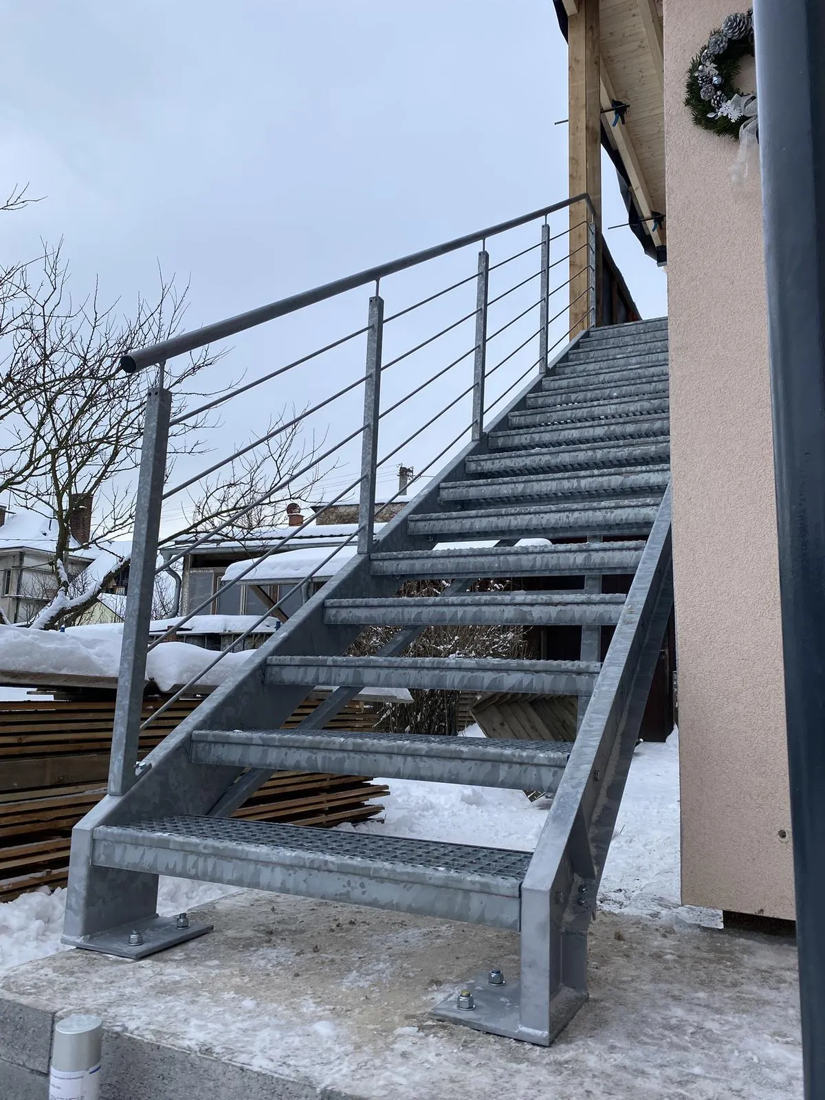 Venkovní ocelové schodiště, Žamberk — foto 2, Žamberk